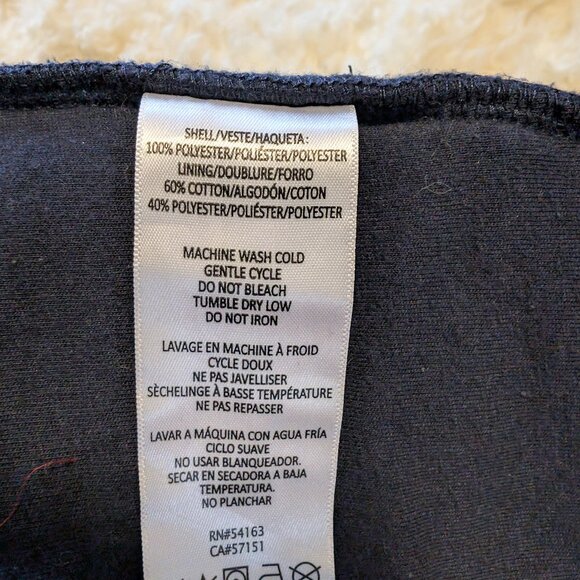 Tommy Hilfiger Women's Sport Sherpa 1/4 Zip Pullover | Navy, Size Medium - Picture 10 of 10